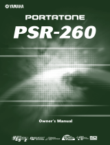 Yamaha PortaTone PSR-260 Ohjekirja