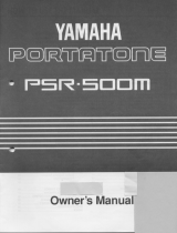 Yamaha PortaTone PSR-500M Omistajan opas