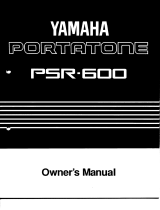 Yamaha Portatone PSR-600 Omistajan opas