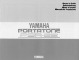 Yamaha Portatone PSR-22 Omistajan opas
