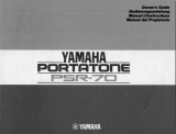 Yamaha PSR-70 Omistajan opas