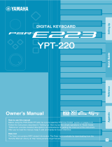 Yamaha YPT210 - Portable Keyboard w/ 61 Full-Size Keys Omistajan opas