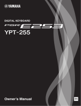 Yamaha PSR-E253/YPT-255 Ohjekirja
