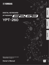 Yamaha YPT-260 Omistajan opas