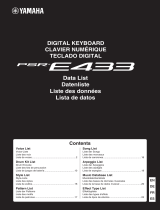 Yamaha PSR-E433 Datalehdet