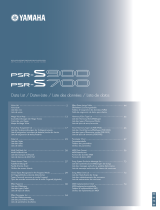 Yamaha PSR-S900 Datalehdet