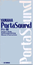 Yamaha PSS-401 Omistajan opas