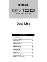 Yamaha QY100 Datalehdet