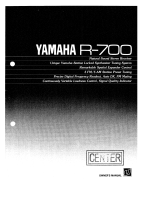 Yamaha R-700 Omistajan opas