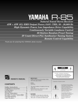 Yamaha R-85 Ohjekirja