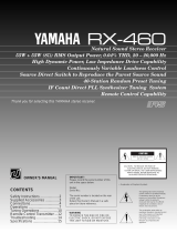 Yamaha RX-460 Ohjekirja