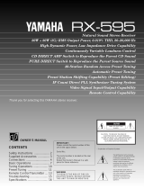 Yamaha RX-595 Ohjekirja