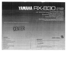 Yamaha RX-830 Omistajan opas