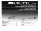 Yamaha RX-900U Omistajan opas