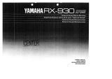 Yamaha RX-930 Omistajan opas