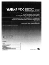 Yamaha RX-950 Omistajan opas