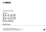 Yamaha RX-A2070BL Ohjekirja
