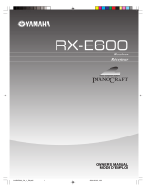 Yamaha RX-E600 Omistajan opas
