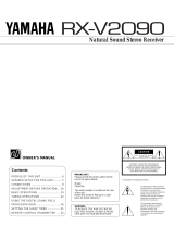 Yamaha RX-V2090 Ohjekirja