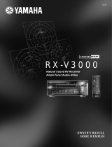Yamaha RX-V3000GL Ohjekirja