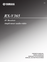 Yamaha RX-V365 Omistajan opas
