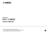 Yamaha RX-V383 Omistajan opas