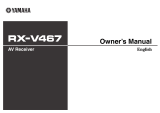 Yamaha RX-V467 Omistajan opas
