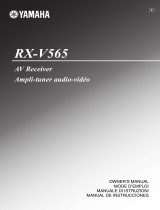 Yamaha RX-V565 Omistajan opas