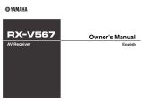 Yamaha RX-V567 Omistajan opas