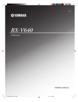 Yamaha RX-V640 Omistajan opas