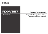 Yamaha RX-V667 Omistajan opas