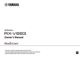 Yamaha RX-V683 Omistajan opas
