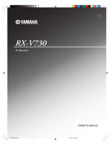 Yamaha RX-V730 Ohjekirja