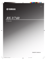 Yamaha RX-V740 U Ohjekirja