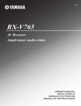 Yamaha RX-V765 Omistajan opas