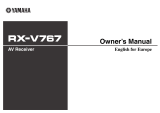 Yamaha RX-V767 Omistajan opas