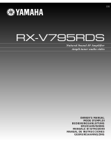 Yamaha RX-V795RDS Ohjekirja