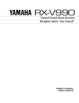 Yamaha RX-V990 Ohjekirja