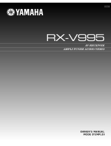 Yamaha RX-V995 Ohjekirja