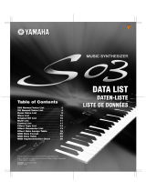 Yamaha S03 Datalehdet