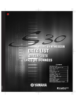 Yamaha S30 Datalehdet