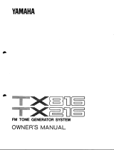 Yamaha TX816 Omistajan opas