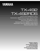 Yamaha TX-492RDS Omistajan opas