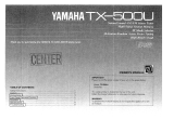 Yamaha TX-500U Omistajan opas