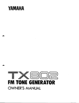 Yamaha TX 802 Ohjekirja