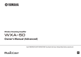Yamaha Wireless Streaming Amplifire WXA-50 Ohjekirja