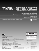 Yamaha YST-SW200 Omistajan opas