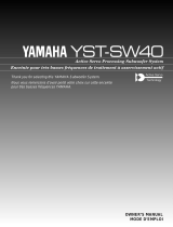 Yamaha YST-SW40 Omistajan opas
