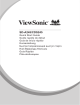 ViewSonic SD-A245 Käyttö ohjeet