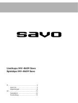 Savo IHV-8609-S Ohjekirja